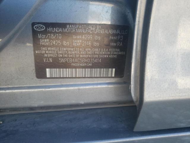 Photo 9 VIN: 5NPEB4AC5BH035414 - HYUNDAI SONATA GLS 