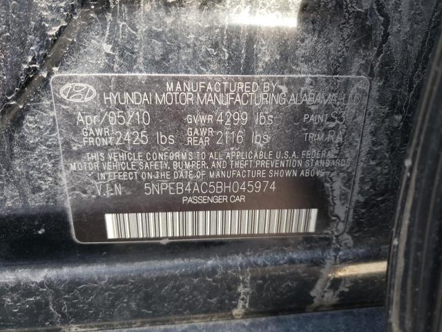 Photo 11 VIN: 5NPEB4AC5BH045974 - HYUNDAI SONATA 