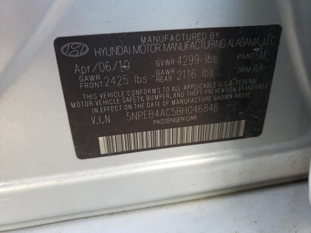 Photo 9 VIN: 5NPEB4AC5BH046848 - HYUNDAI SONATA GLS 