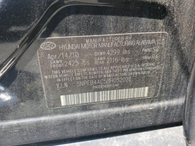 Photo 11 VIN: 5NPEB4AC5BH052021 - HYUNDAI SONATA GLS 