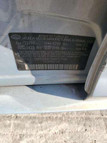 Photo 12 VIN: 5NPEB4AC5BH057591 - HYUNDAI SONATA GLS 