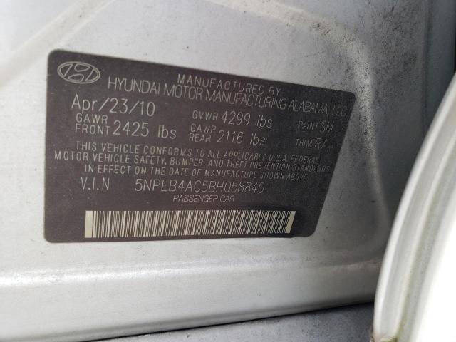 Photo 11 VIN: 5NPEB4AC5BH058840 - HYUNDAI SONATA 