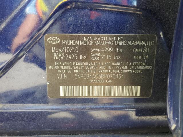 Photo 12 VIN: 5NPEB4AC5BH070454 - HYUNDAI SONATA GLS 