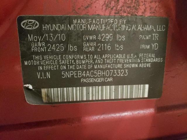 Photo 12 VIN: 5NPEB4AC5BH073323 - HYUNDAI SONATA 