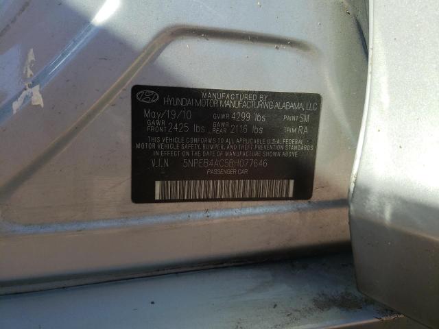 Photo 9 VIN: 5NPEB4AC5BH077646 - HYUNDAI SONATA GLS 