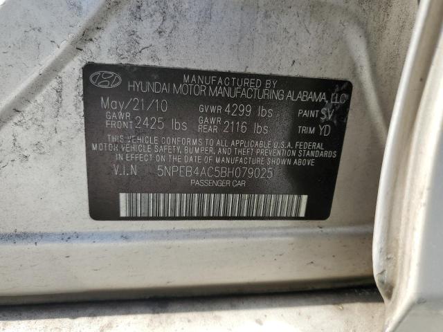 Photo 11 VIN: 5NPEB4AC5BH079025 - HYUNDAI SONATA 