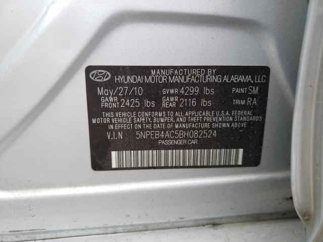 Photo 9 VIN: 5NPEB4AC5BH082524 - HYUNDAI SONATA GLS 