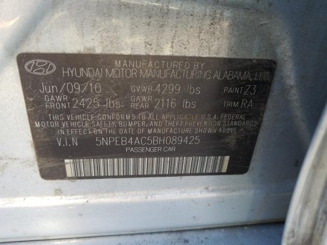 Photo 9 VIN: 5NPEB4AC5BH089425 - HYUNDAI SONATA GLS 