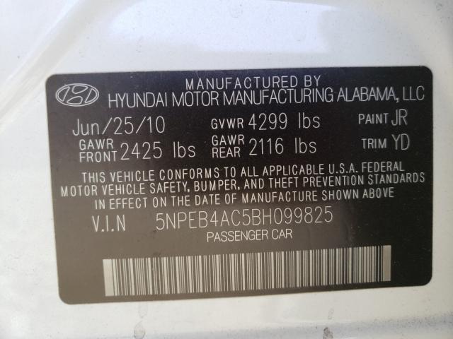 Photo 9 VIN: 5NPEB4AC5BH099825 - HYUNDAI SONATA 