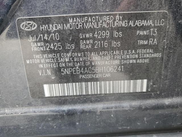 Photo 11 VIN: 5NPEB4AC5BH106241 - HYUNDAI SONATA GLS 