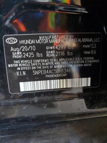 Photo 11 VIN: 5NPEB4AC5BH134699 - HYUNDAI SONATA GLS 