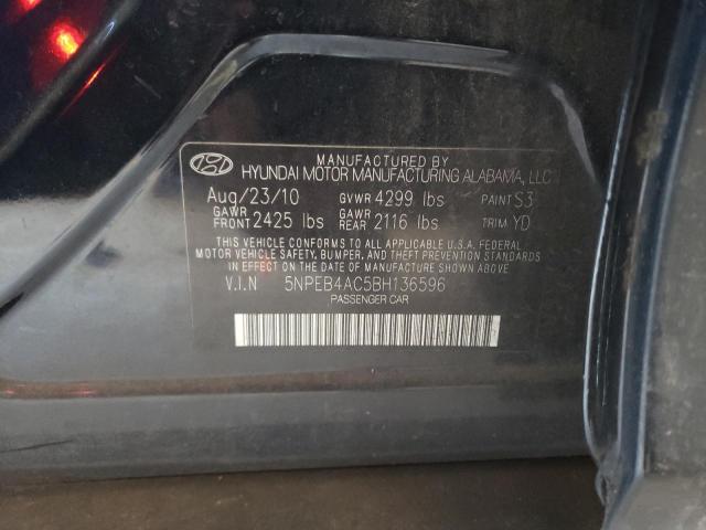 Photo 9 VIN: 5NPEB4AC5BH136596 - HYUNDAI SONATA GLS 