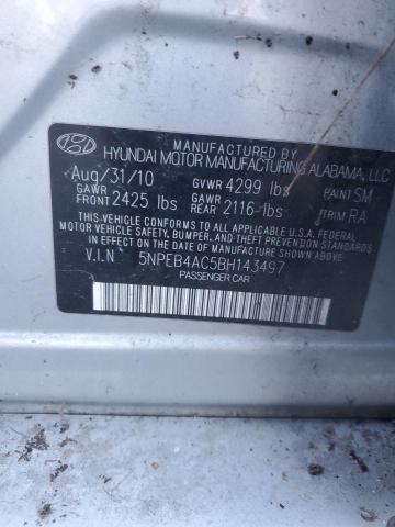 Photo 11 VIN: 5NPEB4AC5BH143497 - HYUNDAI SONATA GLS 