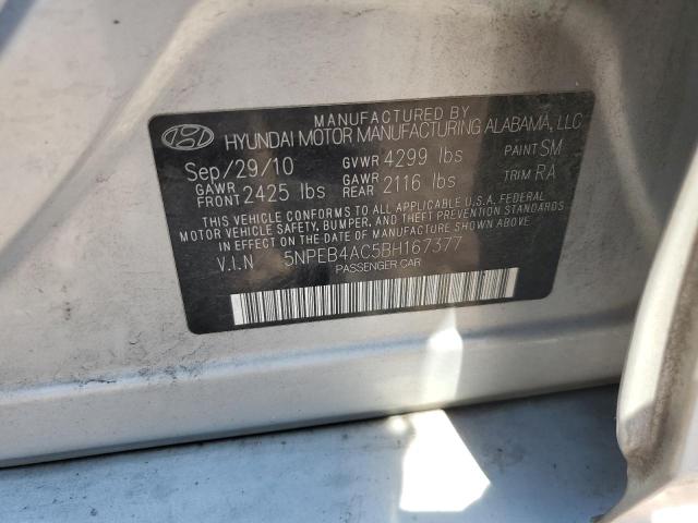 Photo 11 VIN: 5NPEB4AC5BH167377 - HYUNDAI SONATA 