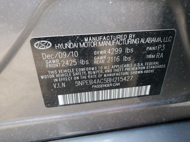 Photo 11 VIN: 5NPEB4AC5BH215427 - HYUNDAI SONATA GLS 