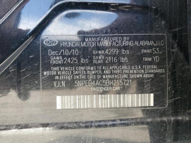 Photo 11 VIN: 5NPEB4AC5BH215721 - HYUNDAI SONATA 