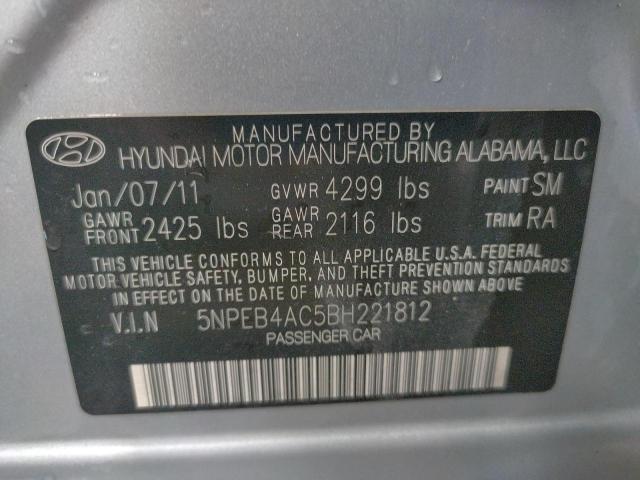 Photo 9 VIN: 5NPEB4AC5BH221812 - HYUNDAI SONATA GLS 