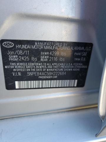 Photo 11 VIN: 5NPEB4AC5BH222684 - HYUNDAI SONATA GLS 