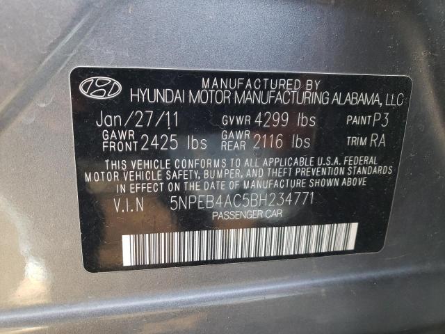 Photo 9 VIN: 5NPEB4AC5BH234771 - HYUNDAI SONATA GLS 