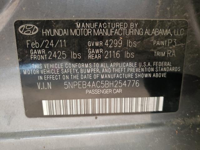 Photo 9 VIN: 5NPEB4AC5BH254776 - HYUNDAI SONATA 