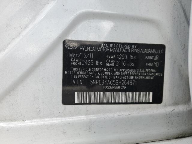 Photo 11 VIN: 5NPEB4AC5BH264871 - HYUNDAI SONATA 