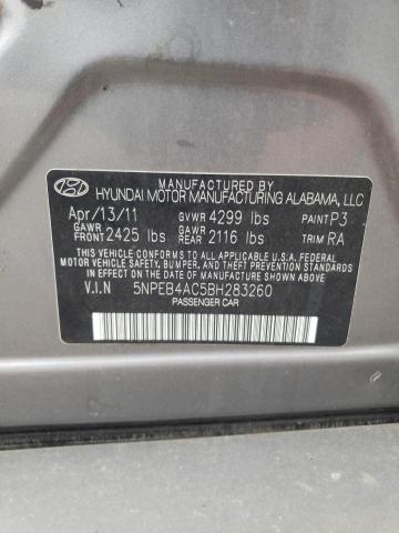 Photo 9 VIN: 5NPEB4AC5BH283260 - HYUNDAI SONATA GLS 