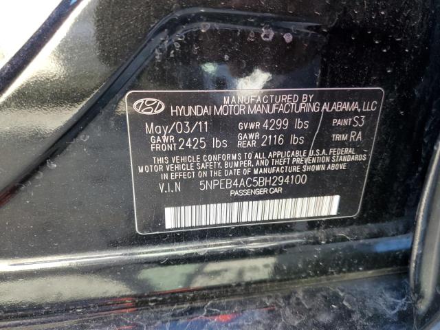 Photo 12 VIN: 5NPEB4AC5BH294100 - HYUNDAI SONATA GLS 