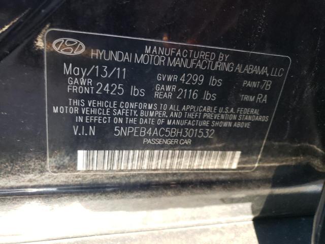 Photo 12 VIN: 5NPEB4AC5BH301532 - HYUNDAI SONATA GLS 