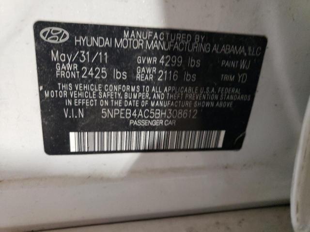 Photo 11 VIN: 5NPEB4AC5BH308612 - HYUNDAI SONATA GLS 