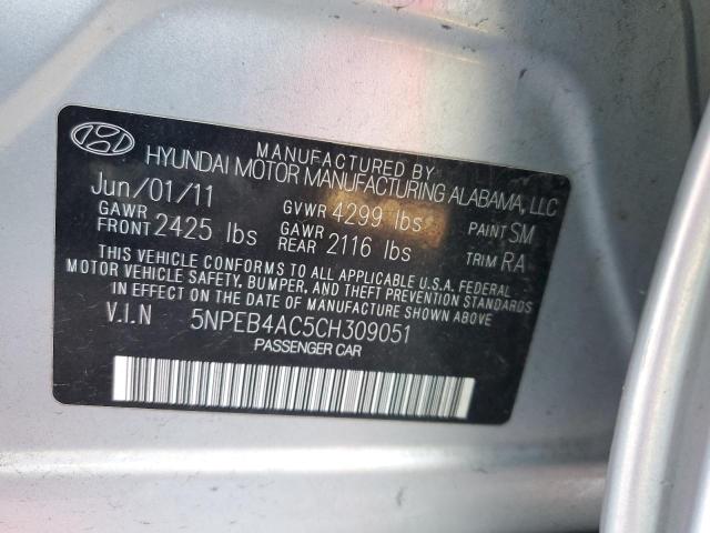 Photo 9 VIN: 5NPEB4AC5CH309051 - HYUNDAI SONATA GLS 