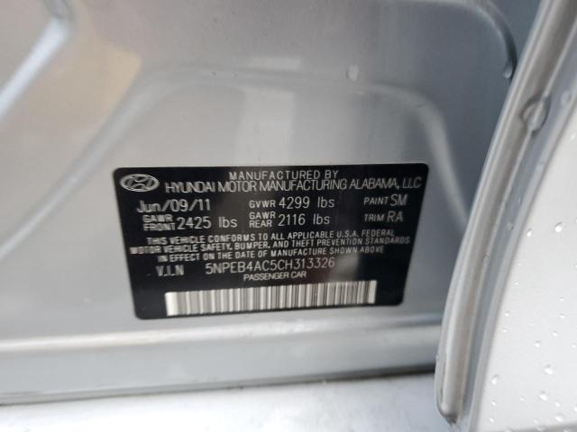 Photo 12 VIN: 5NPEB4AC5CH313326 - HYUNDAI SONATA GLS 