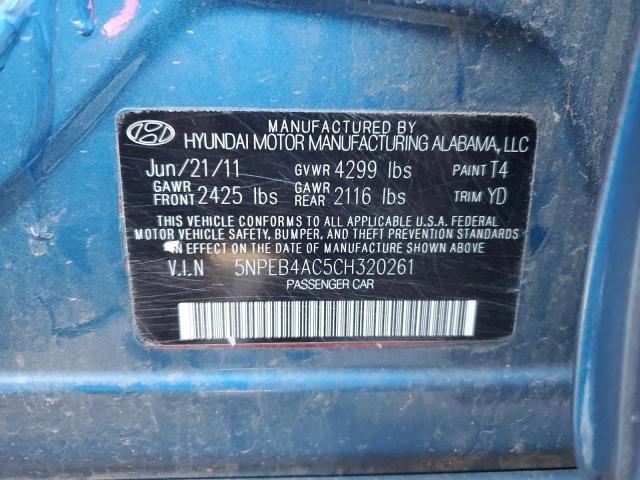 Photo 11 VIN: 5NPEB4AC5CH320261 - HYUNDAI SONATA GLS 