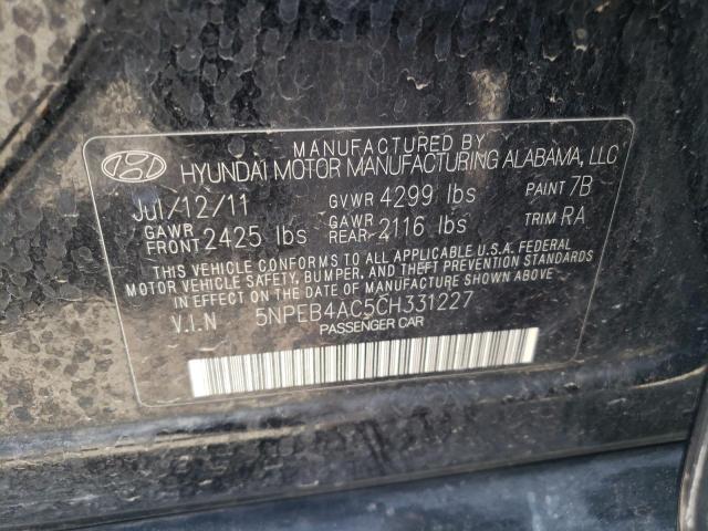 Photo 11 VIN: 5NPEB4AC5CH331227 - HYUNDAI SONATA GLS 