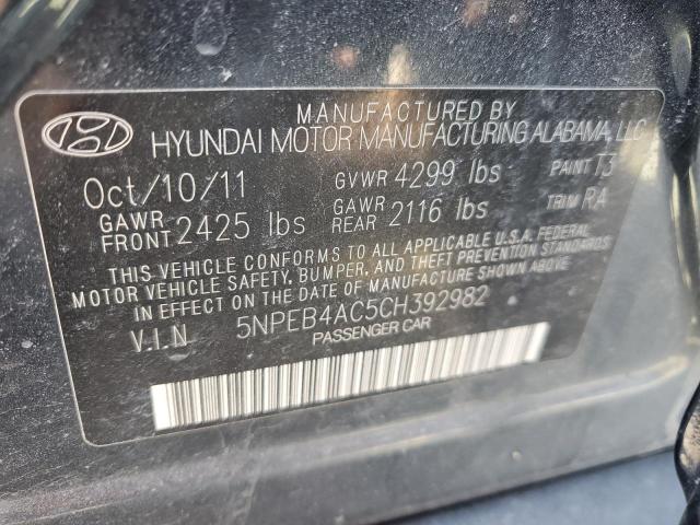 Photo 11 VIN: 5NPEB4AC5CH392982 - HYUNDAI SONATA 