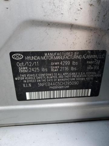 Photo 11 VIN: 5NPEB4AC5CH395090 - HYUNDAI SONATA GLS 