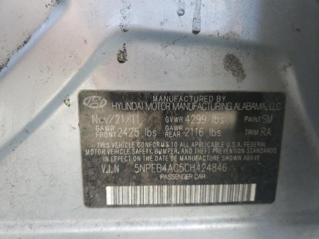 Photo 9 VIN: 5NPEB4AC5CH424846 - HYUNDAI SONATA GLS 