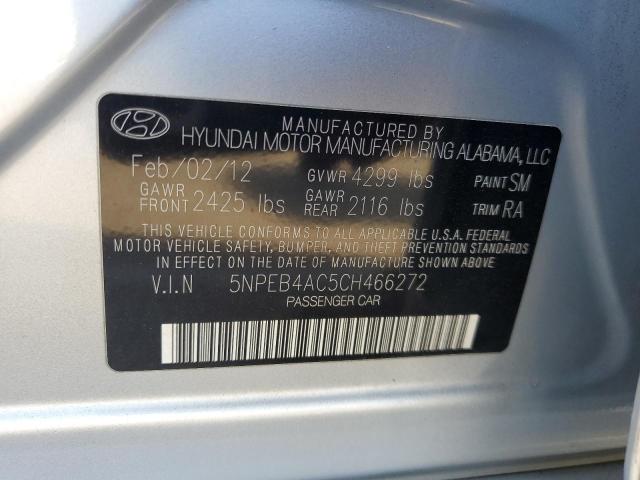 Photo 11 VIN: 5NPEB4AC5CH466272 - HYUNDAI SONATA 