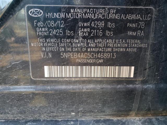 Photo 12 VIN: 5NPEB4AC5CH468913 - HYUNDAI SONATA GLS 