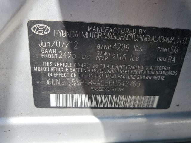 Photo 12 VIN: 5NPEB4AC5DH542705 - HYUNDAI SONATA GLS 