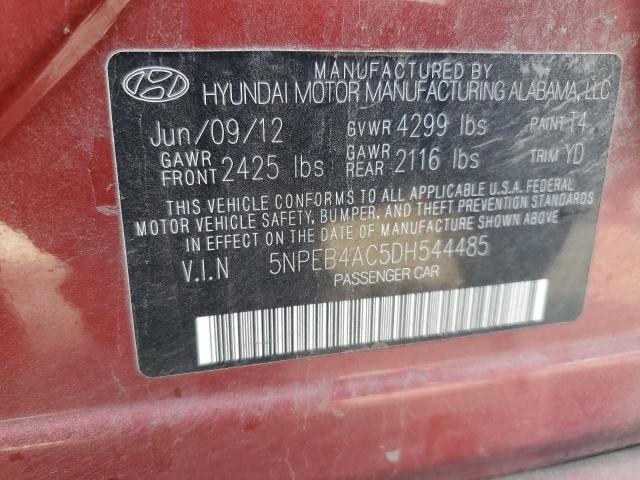 Photo 11 VIN: 5NPEB4AC5DH544485 - HYUNDAI SONATA 