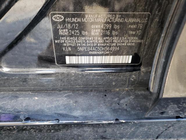 Photo 11 VIN: 5NPEB4AC5DH564994 - HYUNDAI SONATA GLS 