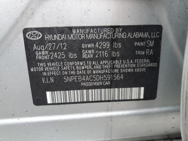 Photo 12 VIN: 5NPEB4AC5DH591564 - HYUNDAI SONATA 