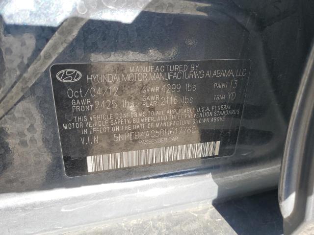 Photo 11 VIN: 5NPEB4AC5DH617760 - HYUNDAI SONATA GLS 