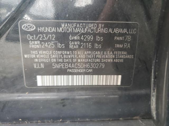 Photo 11 VIN: 5NPEB4AC5DH630279 - HYUNDAI SONATA GLS 