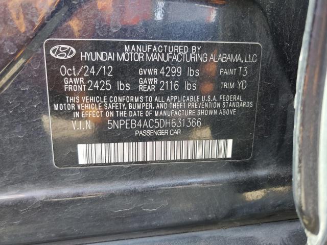 Photo 11 VIN: 5NPEB4AC5DH631366 - HYUNDAI SONATA GLS 