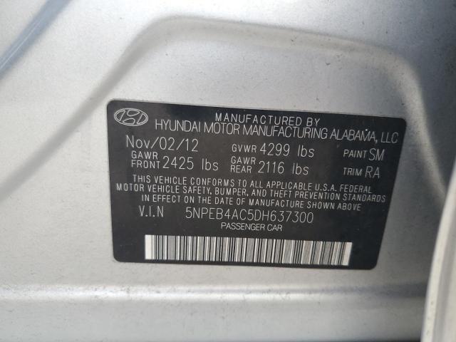 Photo 11 VIN: 5NPEB4AC5DH637300 - HYUNDAI SONATA GLS 