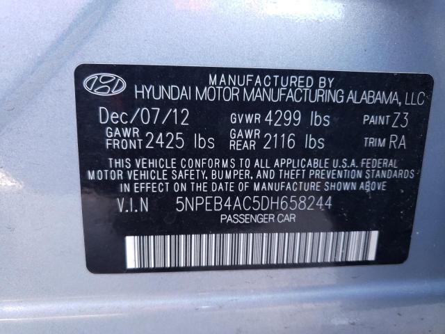 Photo 12 VIN: 5NPEB4AC5DH658244 - HYUNDAI SONATA GLS 