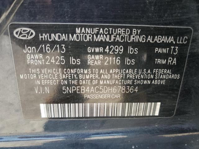 Photo 11 VIN: 5NPEB4AC5DH678364 - HYUNDAI SONATA GLS 