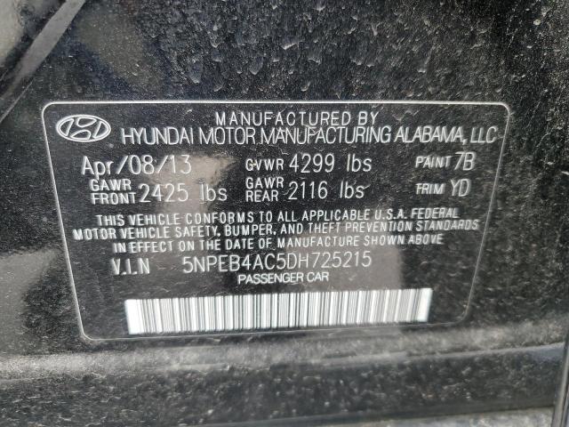 Photo 11 VIN: 5NPEB4AC5DH725215 - HYUNDAI SONATA 