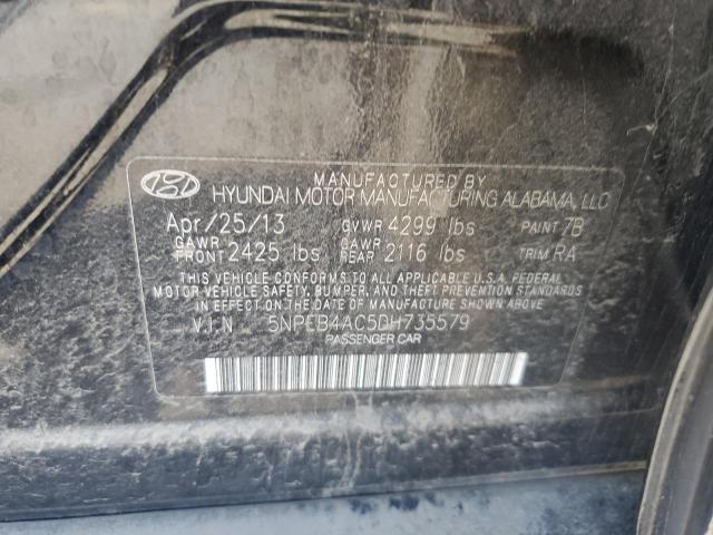 Photo 11 VIN: 5NPEB4AC5DH735579 - HYUNDAI SONATA 